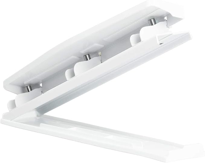 JAM PAPER Metal 3 Hole Punch - White - 10 Sheet Capacity - Hole Puncher Sold Individually