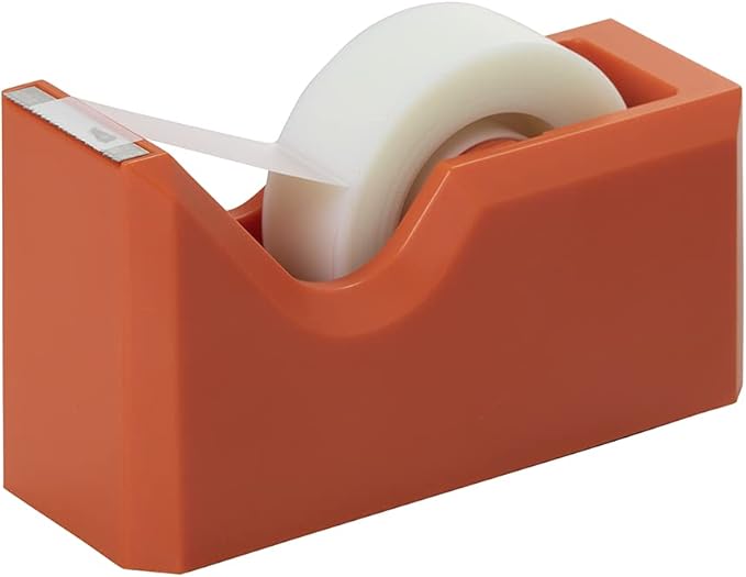 JAM PAPER Office & Desk Sets - 1 Stapler & 1 Tape Dispenser - Orange - 2/Pack