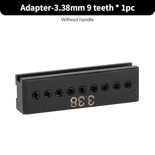 WUTA Removable Leather Hole Punch,Versatile Leather Stitching Punch,Leather Hole Punch Tool Set,Leather Stitch Punch for Leather Stitching Punch Craft DIY（Adapter-3.38mm 9hole）