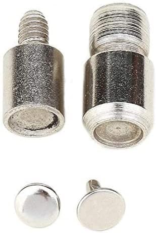 Hobby Trendy Hand Press with 1000 Sets of Iron 9mm Double Capped Rivets with Dies and Hole Punch(Blue Press,Bronze Rivets)