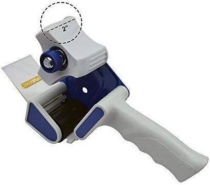 Tape King Packing Tape Dispenser Gun - Handheld Tape Gun with 2 Bonus Clear Packaging Tape (2 Inch Wide) - Shipping Tape for Sealing, Storing, and Moving Boxes, 2 Pack