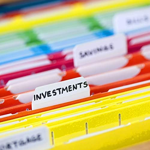 Zonon 400 Pieces Tabs 2 Inch Sticky Index Tabs, Writable and Repositionable File Labels Flags White Page Pop up Markers Labels for Reading Notes, Books and Classify Files