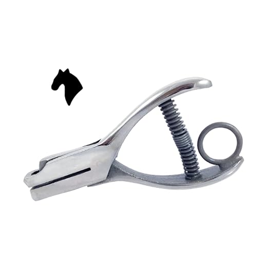Horse Head, Stallion, Mare, Horseback Riding - Hole Punch - 1/4" Stables, Horse Trail, Farm for Loyalty Program and Crafting