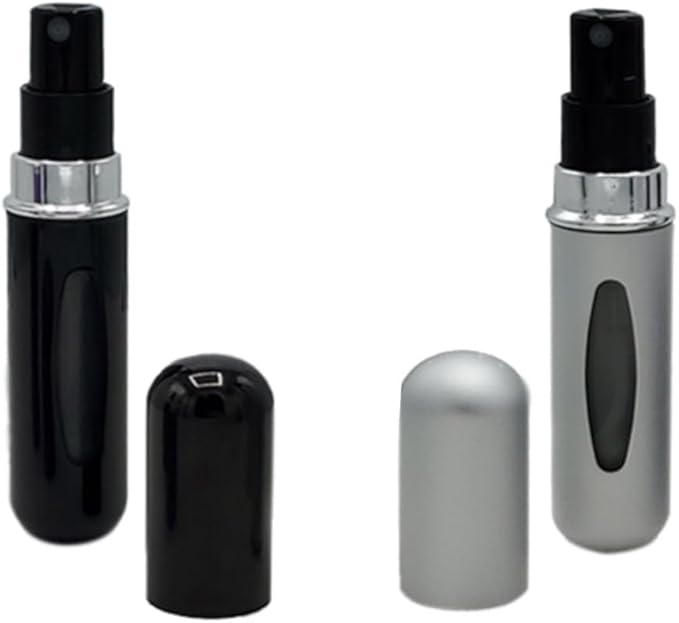 Portable Perfume Storage Bottle Refillable atomizer spray compact travel size up to 70 sprays easy refill fine mist TSA approved leak proof (Purple)
