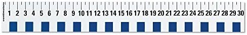 hand2mind 12 inch Flexible Safe-T Plastic Beginner Rulers, Set of 12