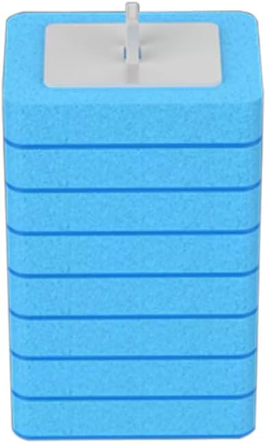 Disposable Toilet Brush Refill Heads (8-Pack), Pre-Loaded Cleaner & Quick-Release Design, MTS-001A Blue
