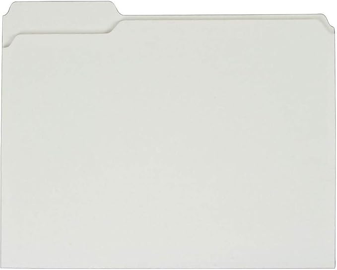 Staples 576937 Colored File Folders w/Reinforced Tabs Letter 3Tab Assortment A 250/BX