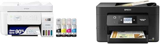 Epson EcoTank ET-4800 Wireless All-in-One Cartridge-Free Supertank Printer with Scanner & ® Workforce® Pro WF-3820 Wireless Color Inkjet All-in-One Printer, Black Large