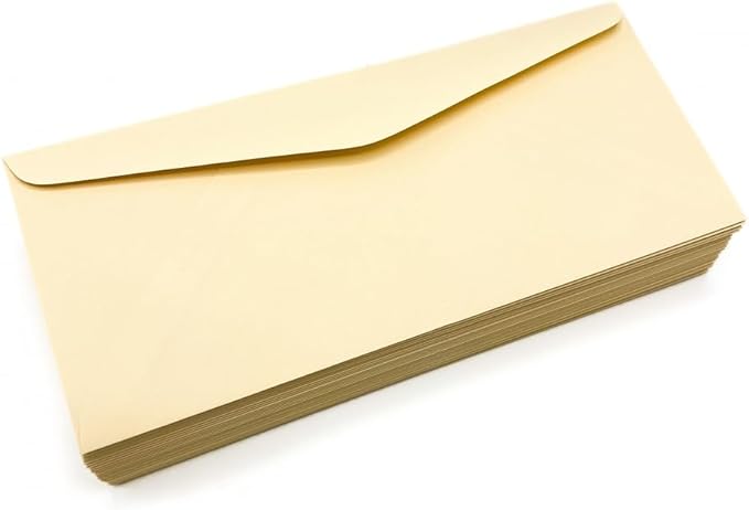 Limited Papers (TM) No. 10 Regular Standard Mailing Envelope - Pastel - Soft - 24 Pound (4.8 inch x 9.5 inch) - Announcement, Invoices, Checks, Letters, Contracts, Business Envelopes (Ivory, 100)