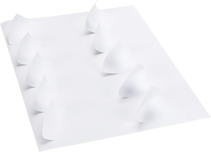 500 Sheets 10 up Labels, 2" x 4" Sticker Printer Paper for Laser/Inkjet Printer, Mailing Blank Labels, Self Adhesive Customizable