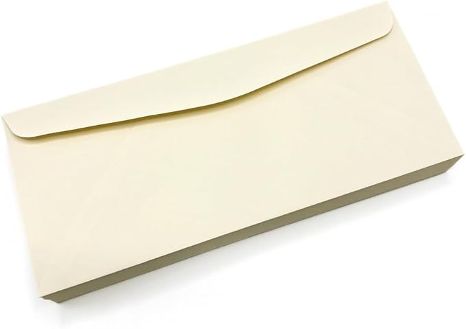 Limited Papers (TM) No. 10 Regular Standard Mailing Envelope - Pastel - Soft - 24 Pound (4.8 inch x 9.5 inch) - Announcement, Invoices, Checks, Letters, Contracts, Business Envelopes (Ivory, 2500)