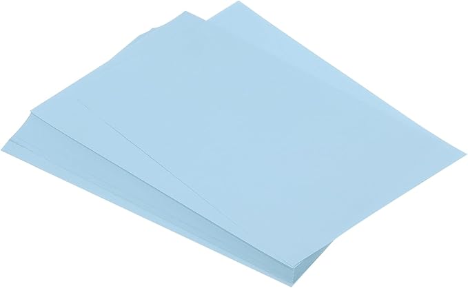 MECCANIXITY 125 Sheets A4 Colored Print Copy Paper 8.5" x 11" Origami Paper Printer Paper 80gsm for Printing, Document Copying, Art Craft, Light Blue