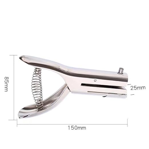 Single Hole Punch, Heavy Duty Hole Puncher Handheld Paper Punch Hole Puncher Single Small Hole Punch for Crafts Paper Cards Tags Scrapbook- 5/16 inch (8mm)