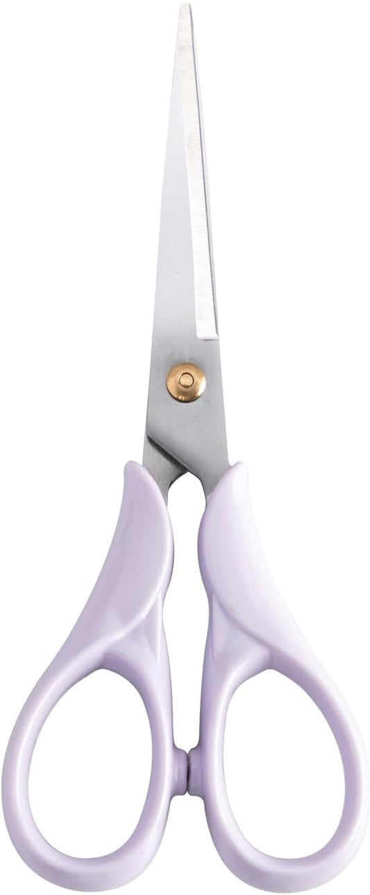 Honagu Professional Scissors - Stainless Steel Precision Blades, Non-Slip Ergonomic Handles for Crafting, Office, Fabric & DIY Projects (Purple)