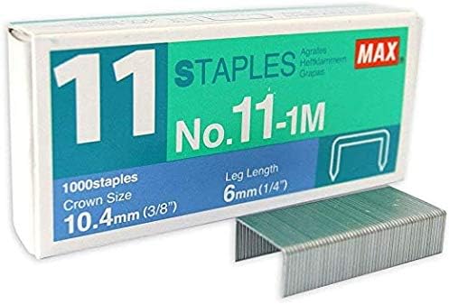 Max Vaimo HD-11FLK Flat Clinch Stapler with 3 Boxes Staples (35 Sheets)