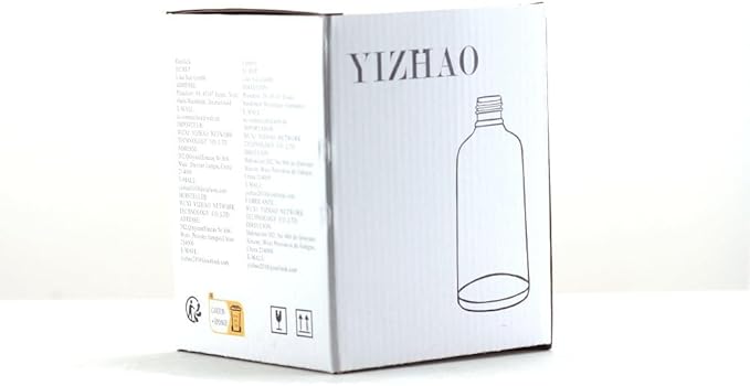 YIZHAO Blue Glass Dropper Bottle 4oz, Tincture Bottles with Glass Dropper, for Essential Oils, Aromatherapy, Cosmetic, Laboratory, Pharmacy, Liquids, Travel –4 Pcs