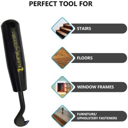 StaplePopper Mini - Staple Remover. Fastest and Easiest Way to Remove Carpet Staples! Heavy Duty Contractor Grade!