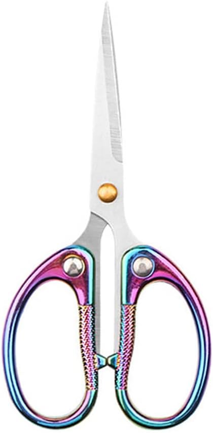 5" All Stainless Steel Office Scissors,Ultra Sharp Blade Shears,Sturdy Sharp Scissor for Office Home School Sewing Fabric Craft Supplies Multipurpose Scissors Colorful