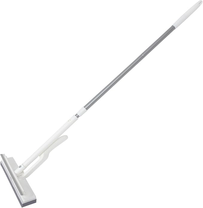 Luxshiny Self Wringing Small Sponge Mop for Floor and Bathroom Cleaning Mini Portable Floor Cleaning Tool with Strong Water Absorption Mop for Small Spaces