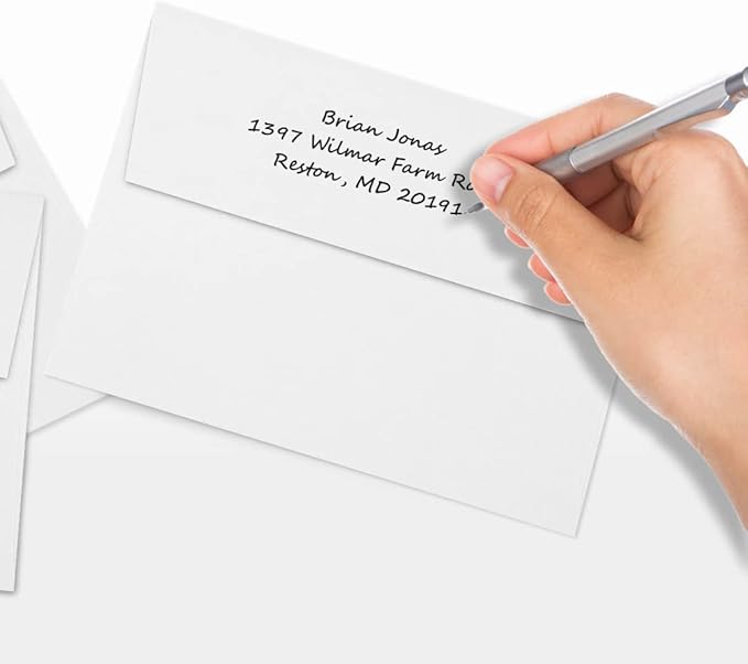 LUXPaper A7 Invitation Envelopes | Peel & Press | 5 1/4" x 7 1/4" | Bright White | 80lb. Text | 1,000 Qty