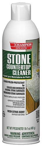 Stone Countertop Cleaner - Polish - Protectant Champion Sprayon, 17 oz Can, Box of 3