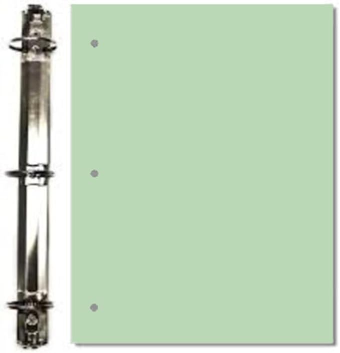 Copy And Printing Color Paper, 20 Lb. 3 Hole Punch 500 Sheets Per Ream. (Green)