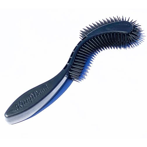 KittyWand Cat Brush, Black. Designed for Comfort, Created for Results. This innovative grooming brush features multi contoured shapes that gently adapt to your cats body for a stress free grooming.