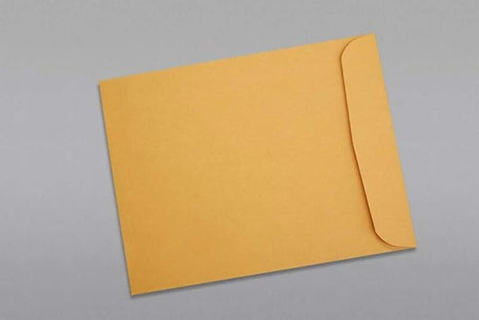 Limited Papers (TM) Booklet Envelopes, (Open Side) Brown Kraft, Gummed Seal, 28 Pound, Heavyweight, For Mailing And More. (1000, 11 x 13)