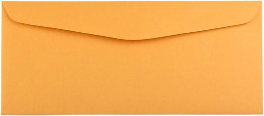 JAM PAPER #14 Envelopes - 5 x 11 1/2 - Brown Kraft Manila - Bulk 250/Box
