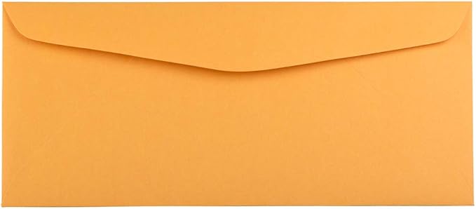 JAM PAPER #14 Envelopes - 5 x 11 1/2 - Brown Kraft Manila - 25/Pack