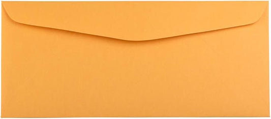 JAM PAPER #14 Envelopes - 5 x 11 1/2 - Brown Kraft Manila - 25/Pack