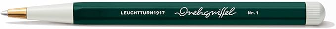 LEUCHTTURM1917 - Drehgriffel Writing Pen (Forest Green) - Gel Pen with Black Ink Included