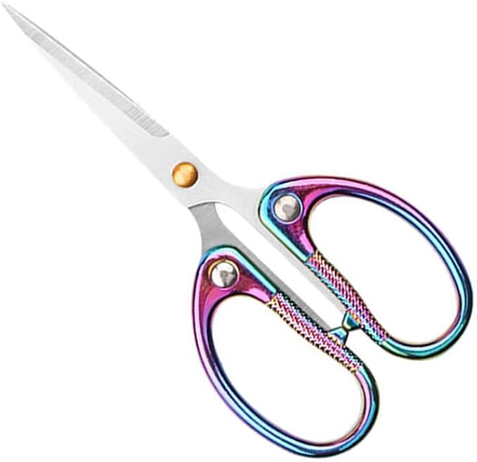 5" Small Sewing Scissors All Purpose Scissors Stainless Steel Tip Shears DIY Tools Office Scissor for Home Office School Sewing Fabric Handcraft Craft Art Work Needlework Daily Use Colorful
