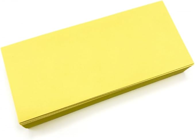 Limited Papers (TM) No. 10 Regular Standard Mailing Envelope - Pastel - Soft - 24 Pound (4.8 inch x 9.5 inch) - Announcement, Invoices, Checks, Letters, Contracts, Business Envelopes (Canary, 250)