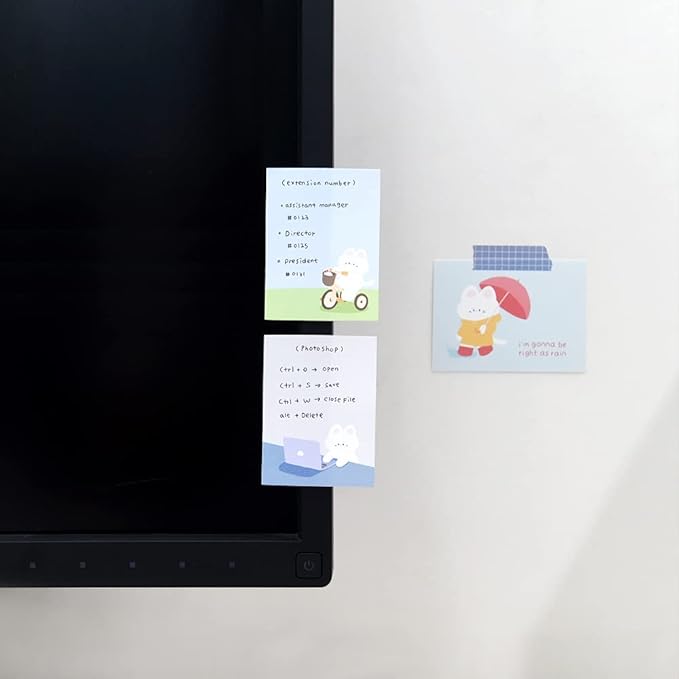 Monolike Gureum's Daily Life Sticky-it - 6p Set Self-Adhesive Memo Pad 50 Sheets