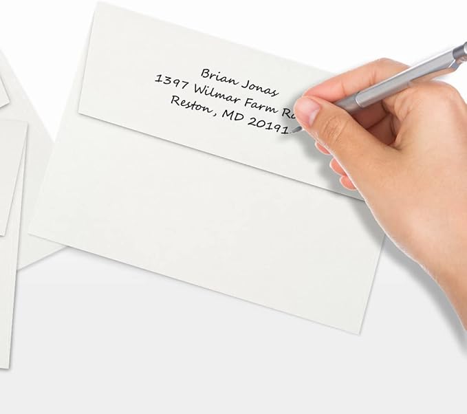 LUXPaper A7 Invitation Envelopes | Peel & Press | 5 1/4" x 7 1/4" | White | 24lb. Text | 1,000 Qty
