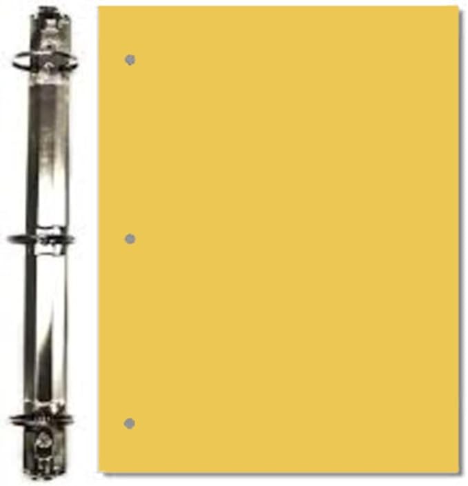 Copy And Printing Color Paper, 20 Lb. 3 Hole Punch 500 Sheets Per Ream. (Gold)