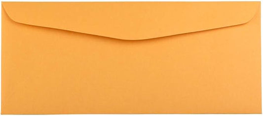 JAM PAPER #14 Envelopes - 5 x 11 1/2 - Brown Kraft Manila - 50/Pack