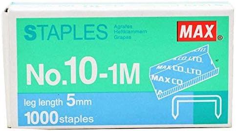 Max Stapler HD-10D with 2 Boxes 10-1M Staples (2000)