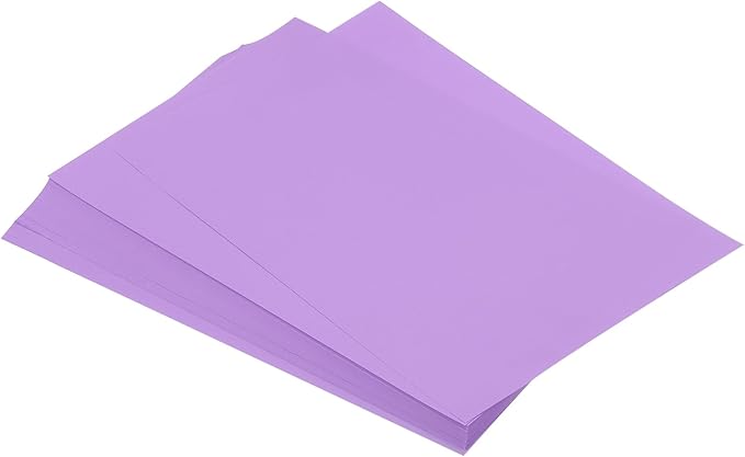 MECCANIXITY 125 Sheets A4 Colored Print Copy Paper 8.5" x 11" Origami Paper Printer Paper 80gsm for Printing, Document Copying, Art Craft, Light Purple