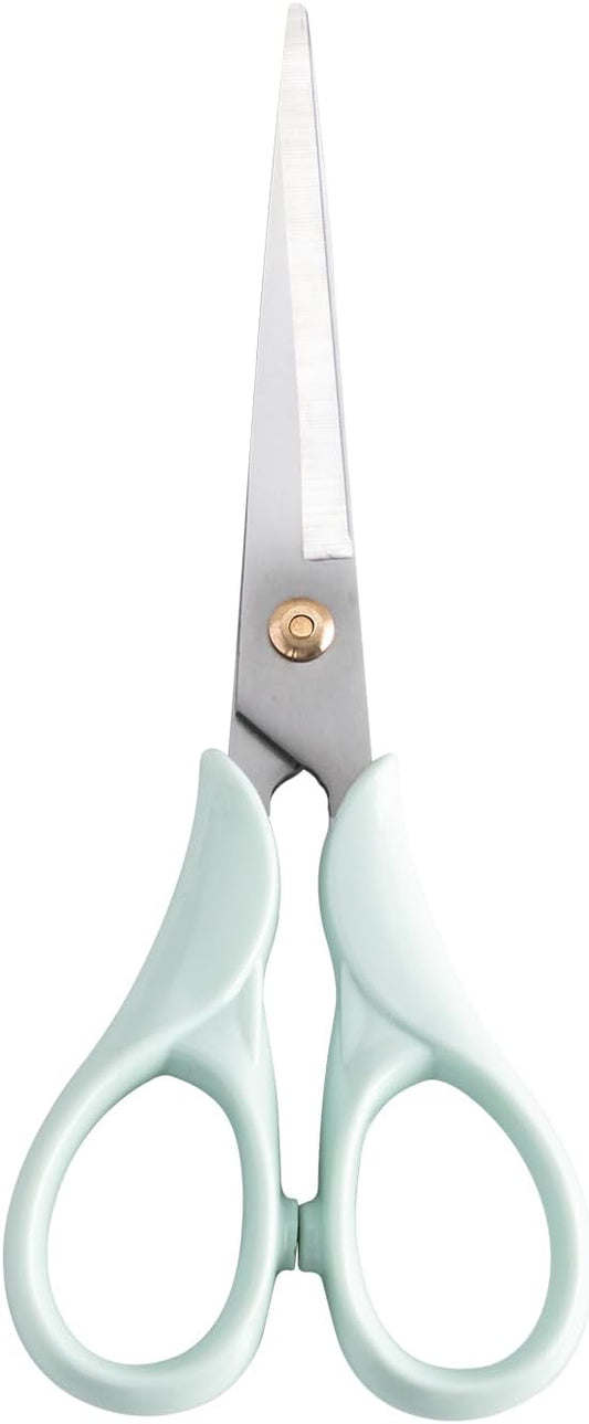 Honagu Professional Scissors - Stainless Steel Precision Blades, Non-Slip Ergonomic Handles for Crafting, Office, Fabric & DIY Projects (Green)