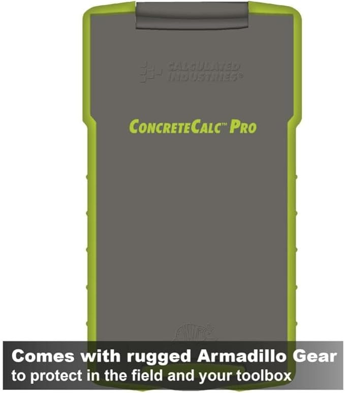 Calculated Industries 4225 ConcreteCalc Pro Advanced Feet-Inch-Fraction, Metric Construction-Math Calculator Tool for Concrete, Masonry, Paving Contractors and Estimators