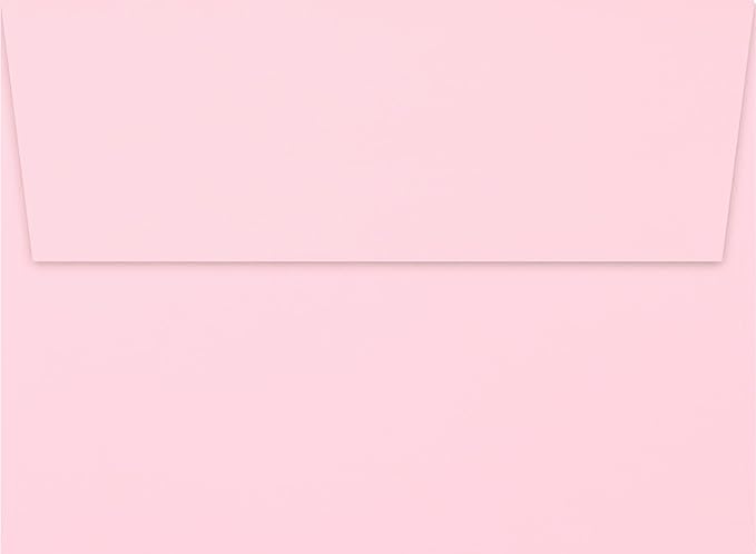 LUXPaper A7 Invitation Envelopes | Peel & Press | 5 1/4" x 7 1/4" | Candy Pink | 80lb. Text | 1,000 Qty