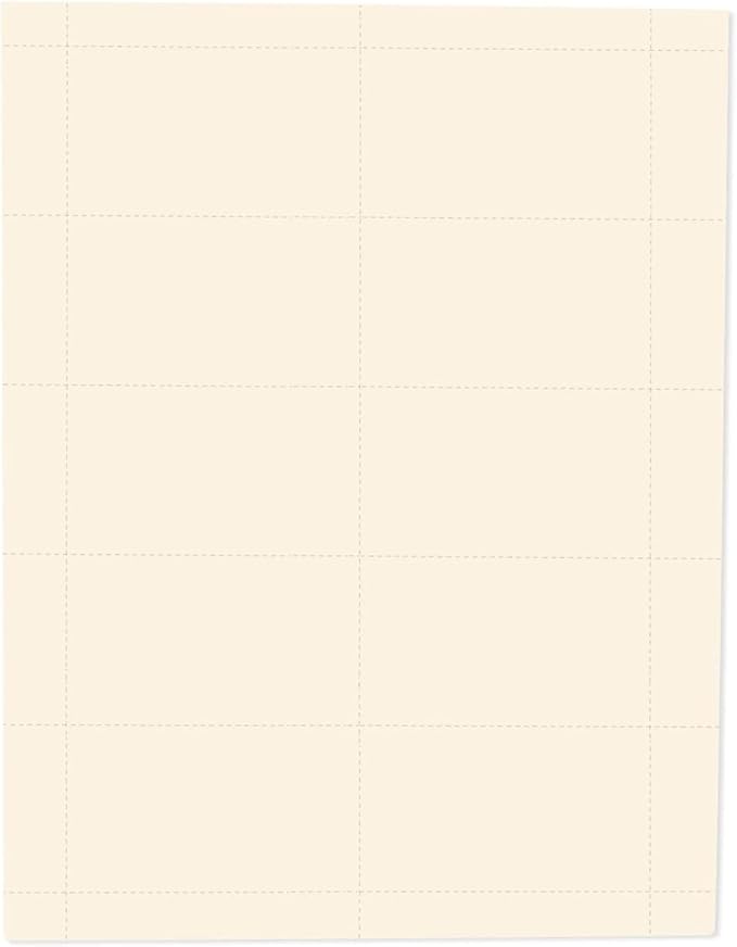 Best Paper Greetings Business Card Paper - 100 Sheets (1000 Blanks), 8.5 x 11 In, Ivory - Microperforated Stock for Inkjet & Laser Printers - Print & Customize Business Cards