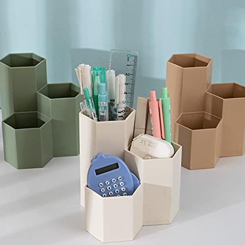 Pencil Holder Pens Cup Small Desk Organizer Cute Pencil Holder for Desk for Office/School/Home (Green)