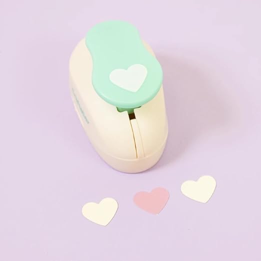 Craftelier - 5/8 Inch Heart Hole Punch with Lever Press | Hole Puncher for Paper Crafts | Heart Punch for Scrapbooking, DIY Cards & Journals | Hole Puncher for Paper & Cardstock.