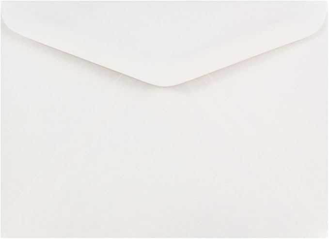 JAM PAPER A7 Invitation Envelopes with V-Flap - 5 1/4 x 7 1/4 - White - 50/Pack