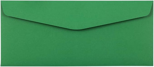 JAM PAPER #10 Business Colored Envelopes - 4 1/8 x 9 1/2 - Green Recycled - Bulk 1000/Carton