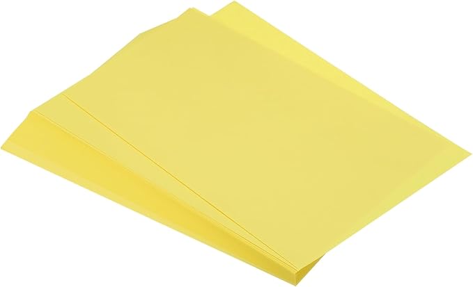 MECCANIXITY 125 Sheets A4 Colored Print Copy Paper 8.5" x 11" Origami Paper Printer Paper 80gsm for Printing, Document Copying, Art Craft, Lemon Yellow