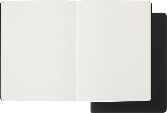 Moleskine Smart Cahier Journal, Extra Large, Plain, Black, Soft Cover (7.5 x 10)